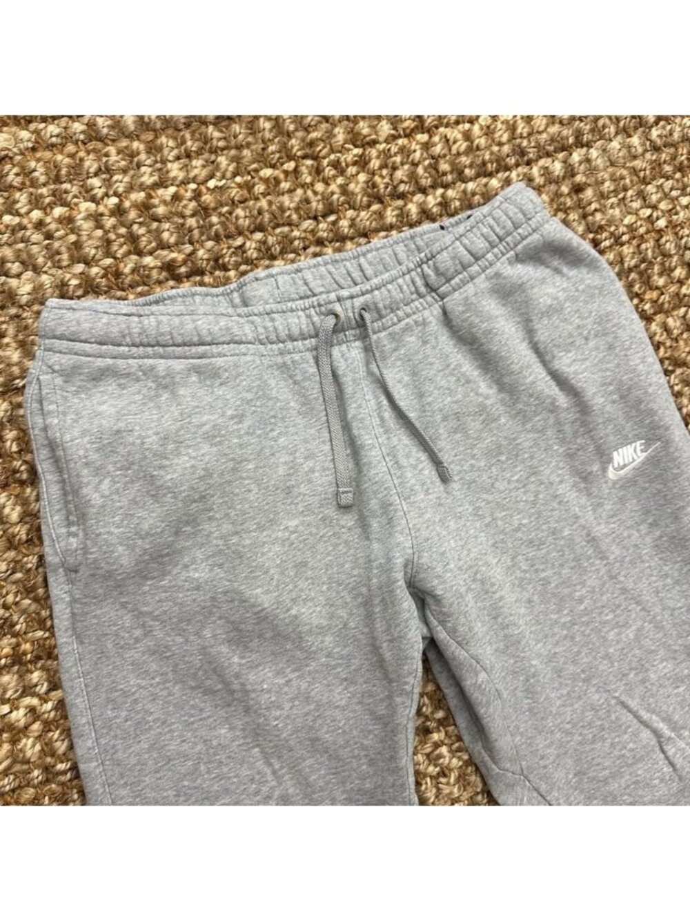 Nike Sportswear Fleece Jogger Sweatpants Grey Heather White (Mens XL) 804408-063